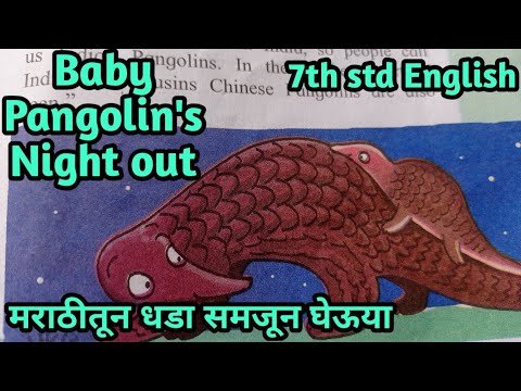 Unit Four | 4.2 Baby Pangolin&rsquo;s Night out | easy explanation in marathi | 7th std English