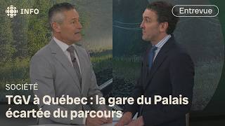 Le futur TGV ne passera pas par la gare du Palais à Québec