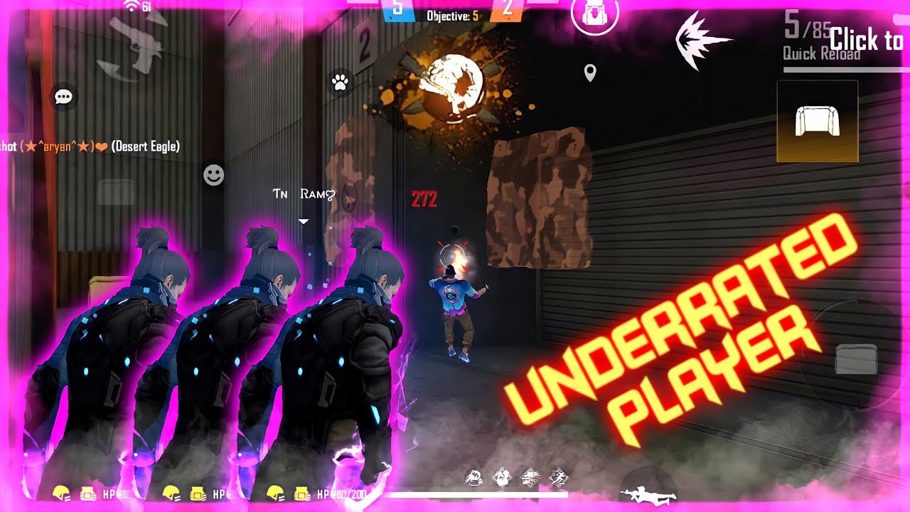 UNDERRATED🥀 PLAYER 📲.. || FREE FIRE HIGHLIGHTS⚡ || JRM FFH4X 🤕