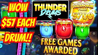 $5 Bets on Thunder Drums Brings Big Wins! #casino #slots #vertical #4k #fudai #quick @choctawcasinos screenshot 1