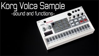 KORG VOLCA SAMPLE: Sound and Functions - [direct high quality sound] [Full  HD]