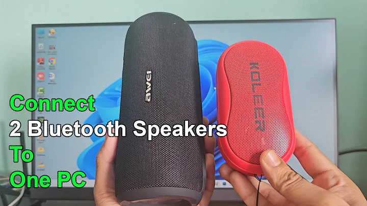 How to connect two bluetooth speakers to one pc