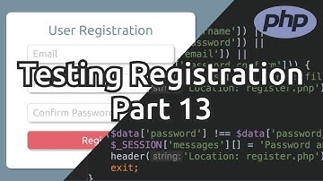 Testing User Registration PHP & MySQL | Mage Mastery Part 13/14
