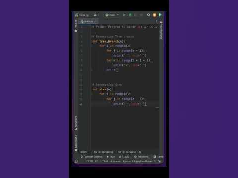 Code Christmas Tree with Python 🎄 🐍 - YouTube