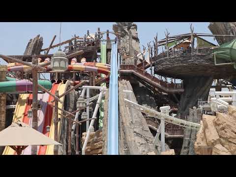 YAS WATERWORLD KIK DOING THE CAMEL HUMP SLIDE