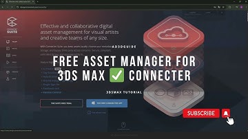 Free asset manager you need to use (install & setup guide) - Connecter for 3ds Max