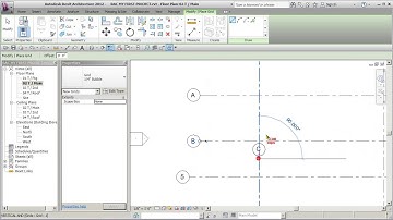 REVIT ARCH 2012 FIRST PROJECT 12 GRIDS DIMENSIONS LEVELS