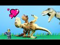 Lego jurassic world stop motion  when dinos dance  dino soap opera  reptibian bricks