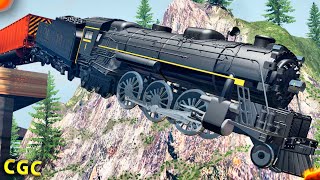 Steam train crashes #8 BeamNG Drive