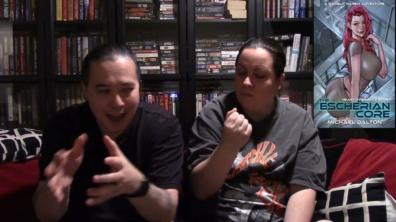 Great read!  Gamelit, base building, harem, scifi!:  The Escherian Core by Michael Dalton