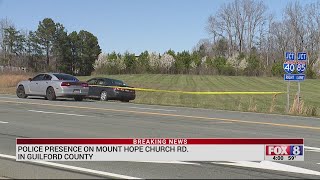 Police respond to Mount Hope Church Road in Guilford County
