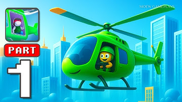 HellCopter - Gameplay Walkthrough Part 1 - Eliminate All Enemies in the Sky (iOS, Android)