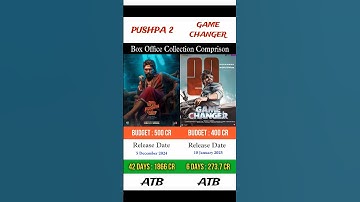 Pushpa 2 vs Game Changer Box Office Comparison l #shorts #trending #viral