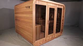 Outdoor Steam Cube Sauna Room