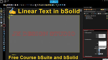 bSolid / bSuite Linear Text Tool Tutorial | CNC Text Engraving Made Simple