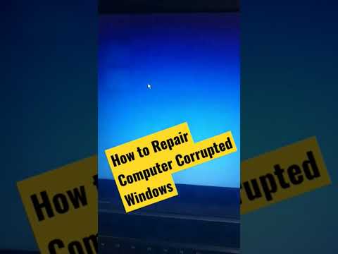 how to repair computer corrupted window / Window error ko Kaise repairing Kare - file recover Karen