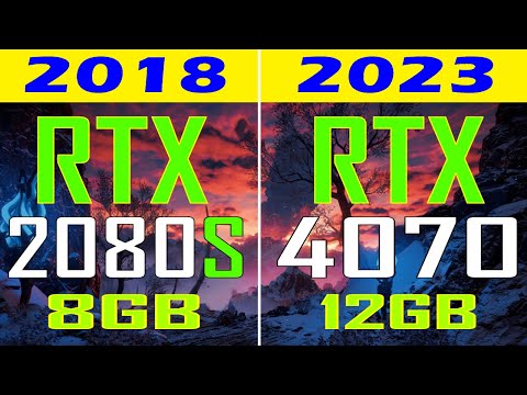 RTX 2080 SUPER vs RTX 4070 || PC GAMES TEST ||
