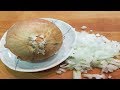 【楽技ﾚｼﾋﾟ】玉ねぎの楽々皮むき＆少し変わったみじん切り　Peel the skin of the onion easily; and cutting fine
