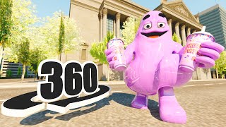 Drinking Grimace Shake in 360°  VR  4K