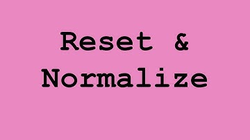 CSS Reset and Normalize CSS CDN file