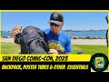 Backpack packing poster tubes  other essentials for san diego comiccon sdcc