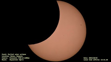 Partial Solar Eclipse Timelapse