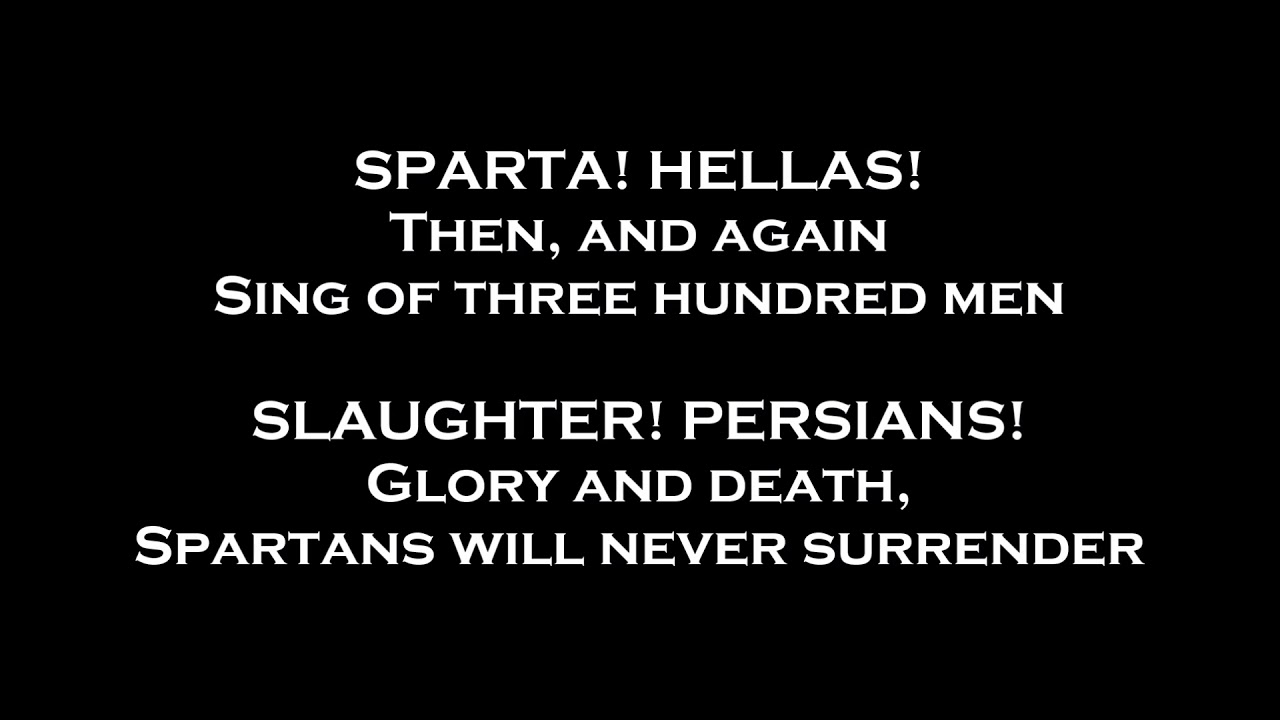 Sparta - Lyrics  Sabaton Official Website