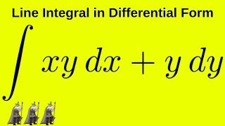 How to Find a Line Integral Given in Differential Form Calculus 3