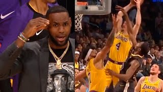 Alex Caruso shocks LeBron James after powerful dunk on JaVale McGee | Lakers vs Warriors