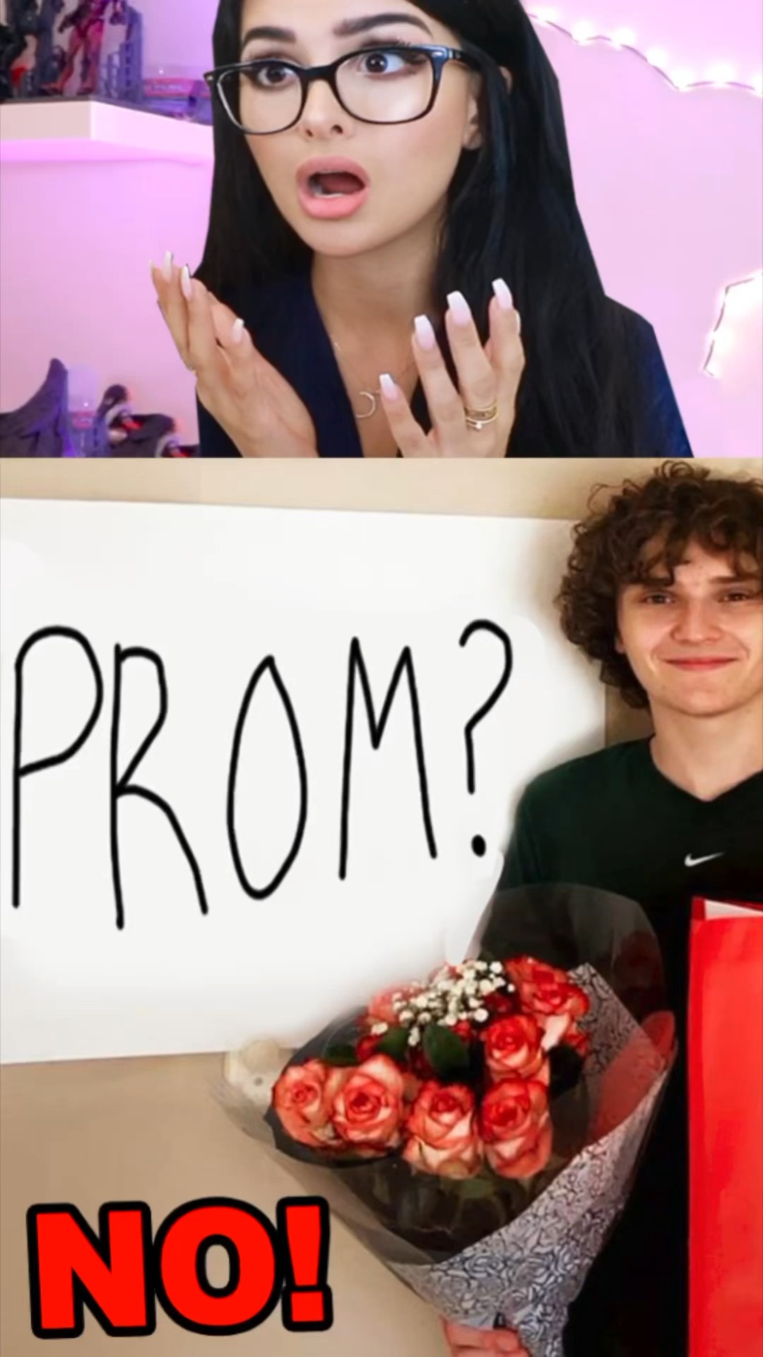 he got rejected to PROM