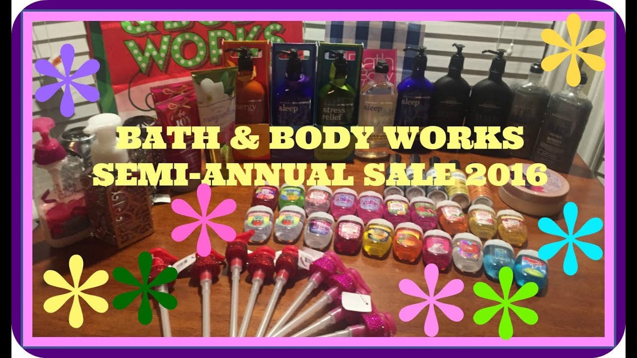 Bath & Body Works Semi-Annual Haul 2016 - YouTube