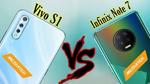 Infinix Note 7 Vs Vivo S1 Speed Test And Comparison | Helio G70 Vs Helio P65