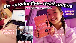 my ~productive~ reset routine (⁄ ⁄◕⁄‿⁄◕⁄ ⁄✿)