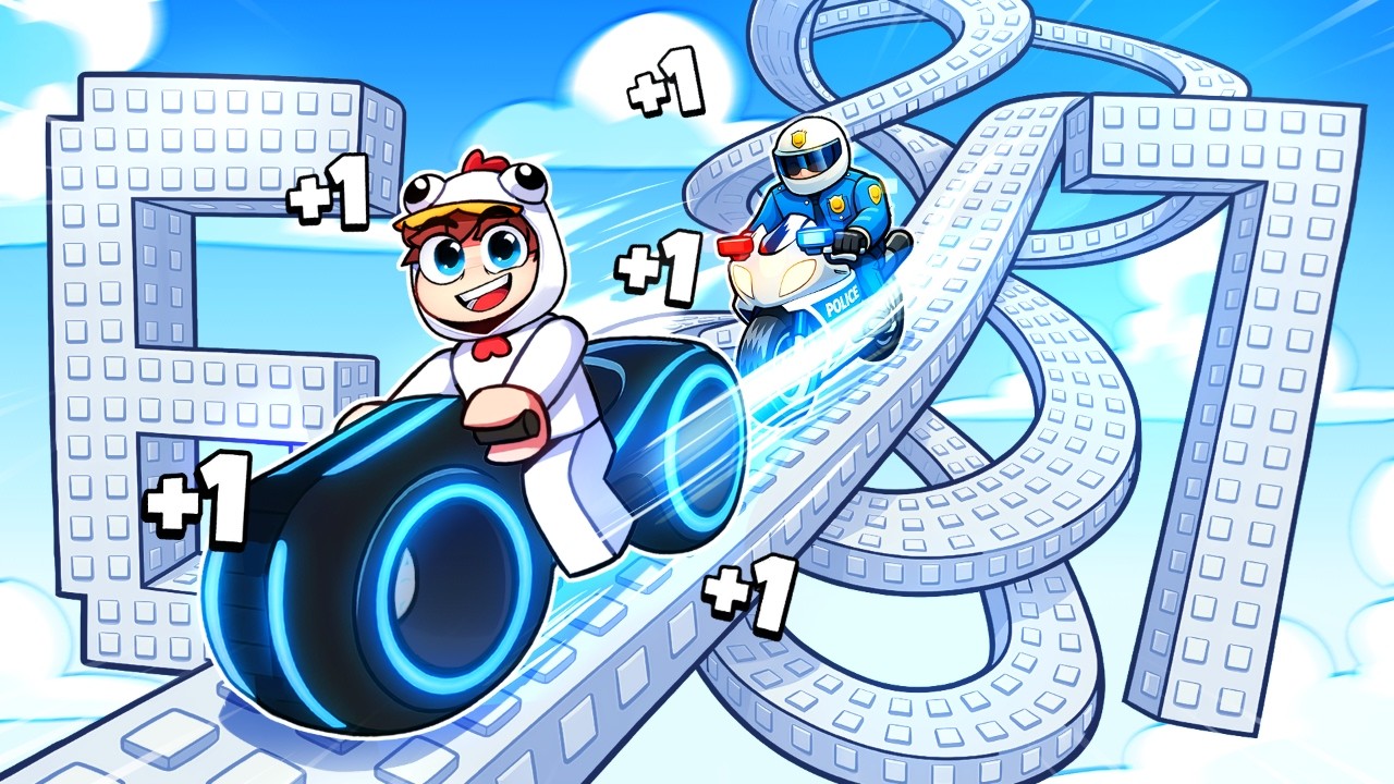 J'ai fait semblant d'être un NOOB, puis j'ai utilisé OP TRON MOTO dans +1 Speed MOTO Roblox !