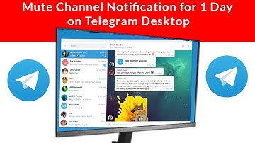 How to Mute Channel Notification for 1 Day Telegram for Windows PC?
