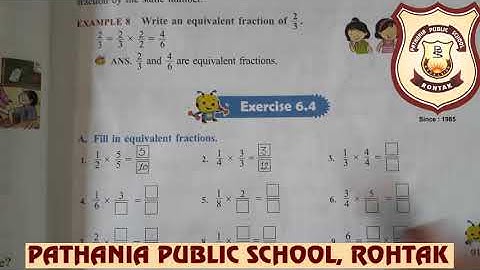 Pathania World Campus,Rohtak.Class -4,Mathematics,Ch.-6( Ex.- 6.4 )