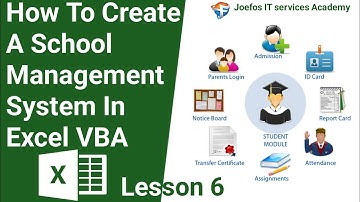 How To Create A School Management System in Microsoft Excel | Step-by-Step Tutorial Lesson 6