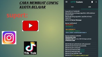 CARA MEMBUAT CONFIG KUOTA BELAJAR!! MEMBUAT AKUN SSH TERBARU SUPORT VC DAN GAME ONLINE