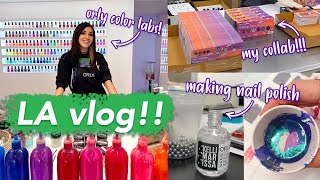 LA VLOG: Visiting the Orly Color Lab & factory! & making my own polishes || Kelli Marissa Vlogs