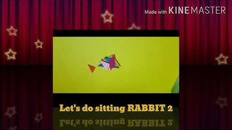 How to make Tangram sitting Rabbit 2