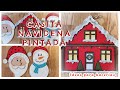 DECORACIONES NAVIDEÑAS. CABAÑA PINTADA.