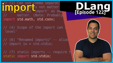 [Dlang Episode 122] D Language - imports