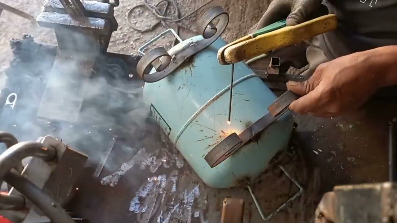 طريقة صنع مجمر العيد من قارورة الغاز