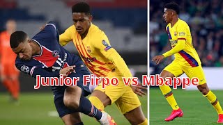 Junior Firpo vs Mbappe ● Firpo didn't get dribbled past a single time against Mbappe.