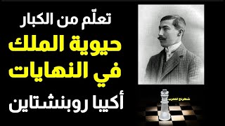 حيوية الملك في النهايات  ... مثال رائع لمباراة من كلاسيكيات الشطرنج لأكيبا برونشتاين