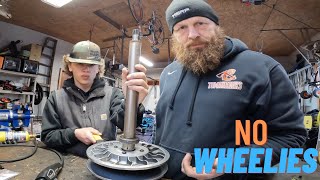 How to Replace Skidoo Rollers QRS Clutch