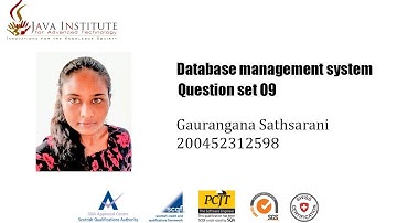 Question Set 09 | DBMS | Java Institute | 1st Year  | Semester 01 | Gaurangana Sathsarani