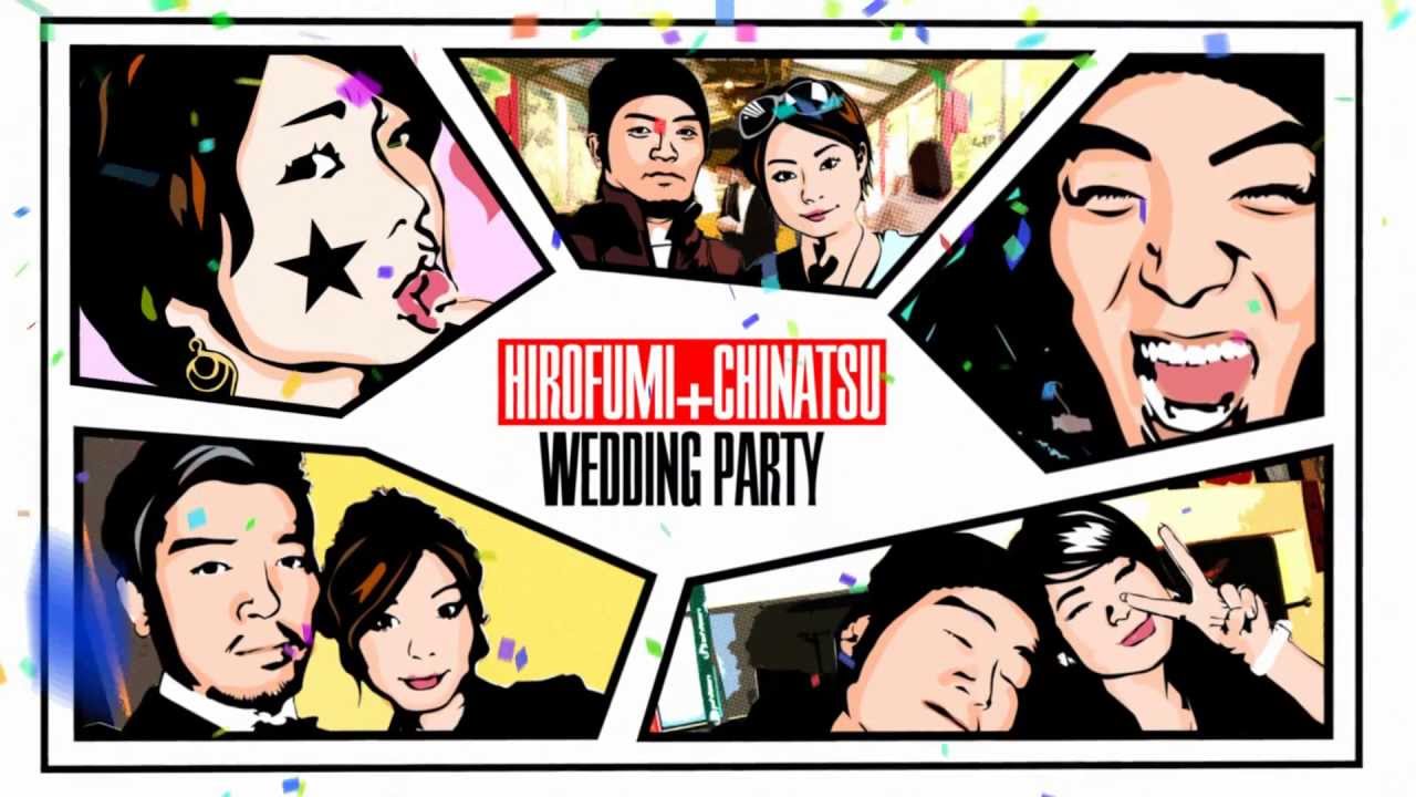 結婚式オープニングムービー アニメーション アメコミ風 Youtube