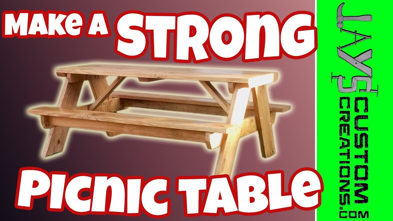 How To Build a Picnic Table - 084 - YouTube