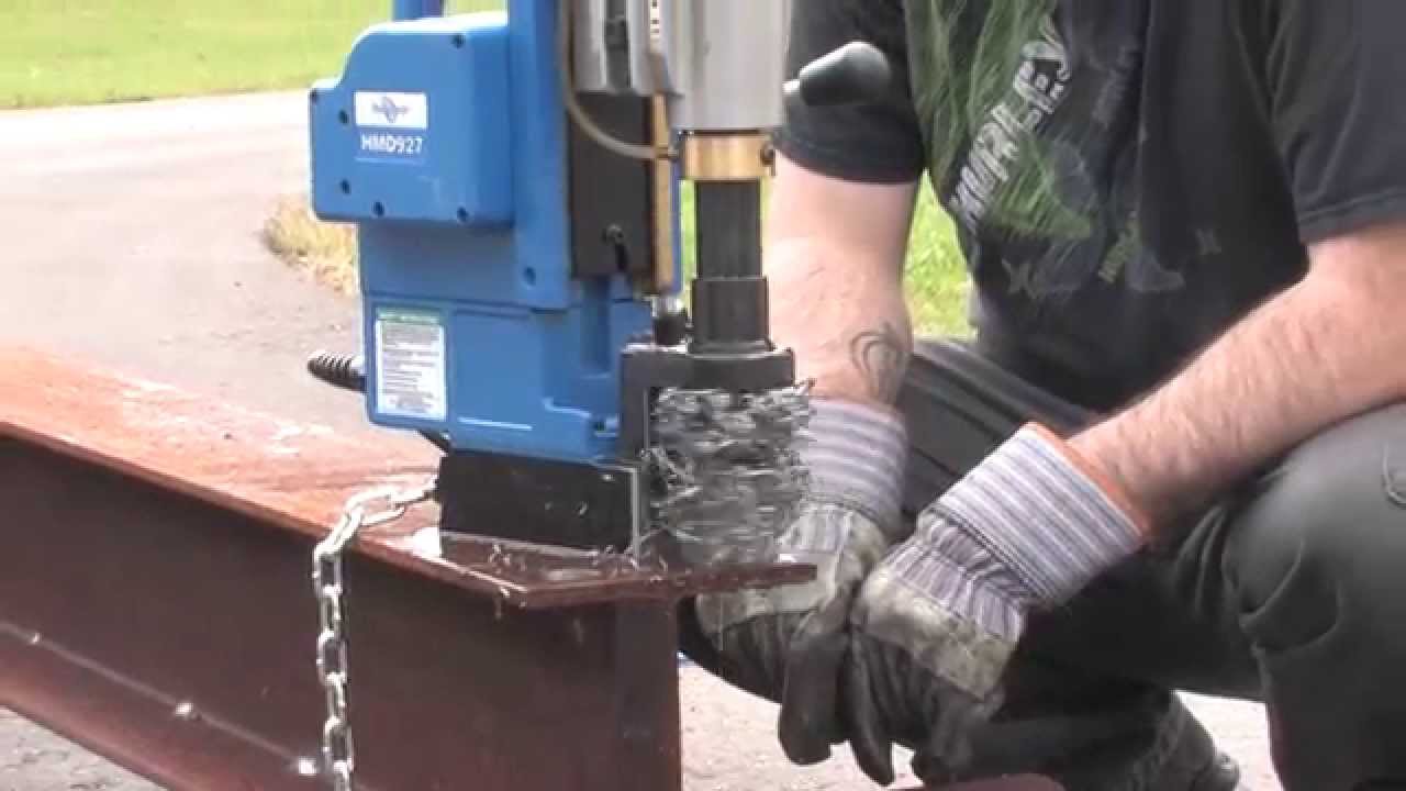 Power Feed Portable Drill HMD927 YouTube